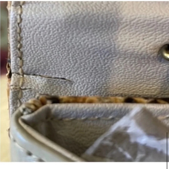 Morel Vintage snakeskin clutch with coin purse - Picture 6 of 10